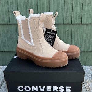 Converse Chuck Taylor All Star Chelsea Lugged Suede Boots Shoes Size 3